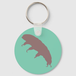 Water Bear Tardigrade Silhouette Cute Creature Key Ring