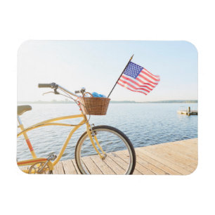 Water   Bicycle By the Lake Magnet