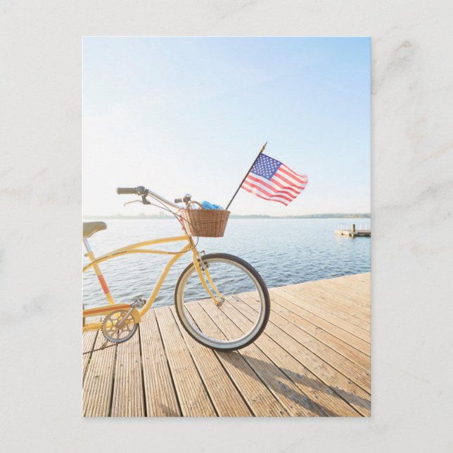 Water | Bicycle By the Lake Postcard (Front)