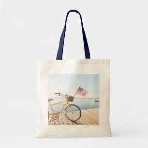 Water Bicycle By the Lake Tote Bag