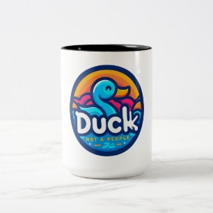 Water Bird Duck Two-Tone Coffee Mug