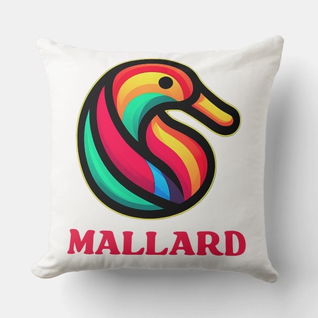 Water Bird Mallard Cushion (Front)