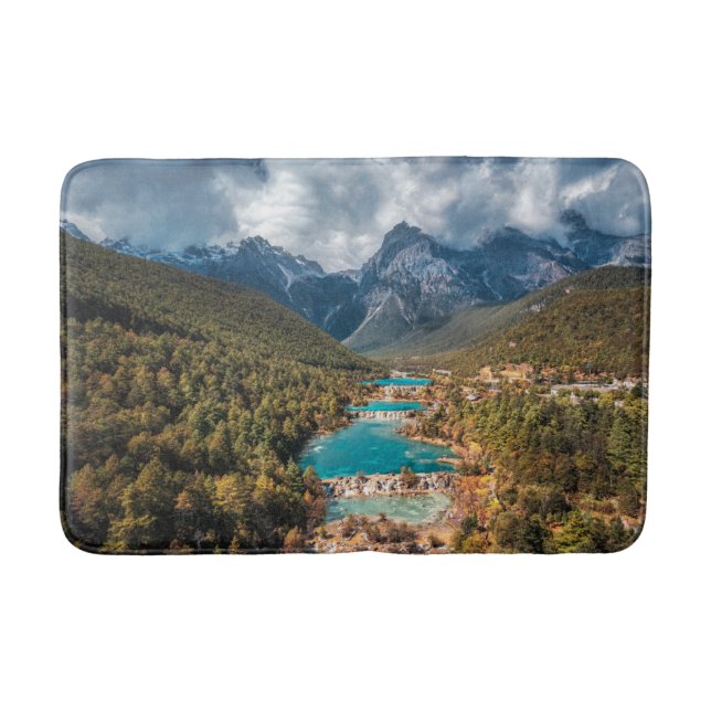 Water | Blue Moon Lake, China Bath Mat (Front)