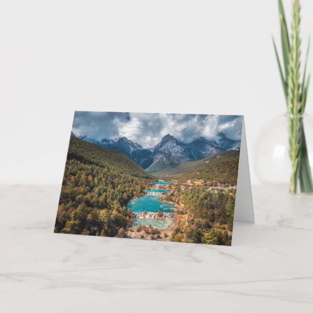 Water | Blue Moon Lake, China Card (Front)