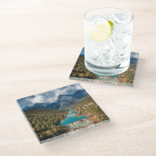 Water   Blue Moon Lake, China Glass Coaster