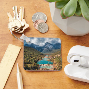 Water   Blue Moon Lake, China Key Ring