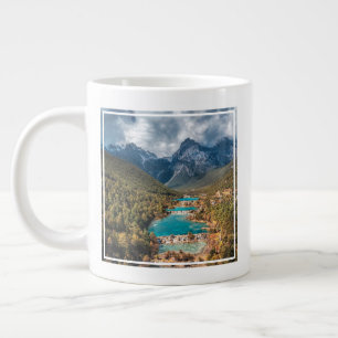Water   Blue Moon Lake, China Large Coffee Mug