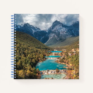 Water Blue Moon Lake, China Notebook