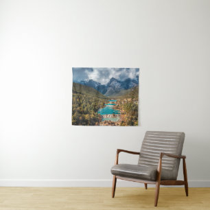 Water Blue Moon Lake, China Tapestry