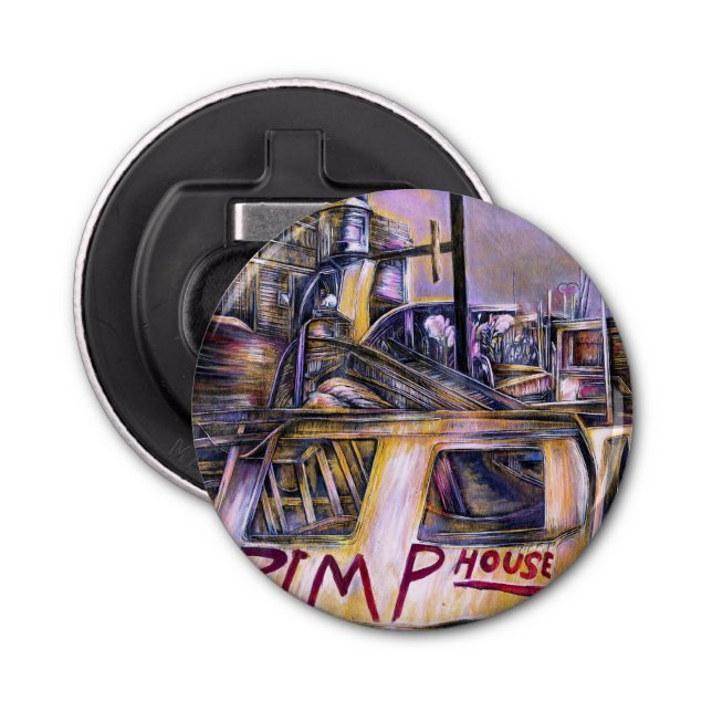 Water-Born Mystery Meat. Bottle Opener (Front)