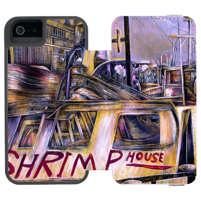 Water.born Mystery Meat, Israel Incipio iPhone Wallet Case (Folio Open)