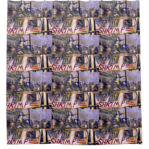 Water.born Mystery Meat, Israel Shower Curtain