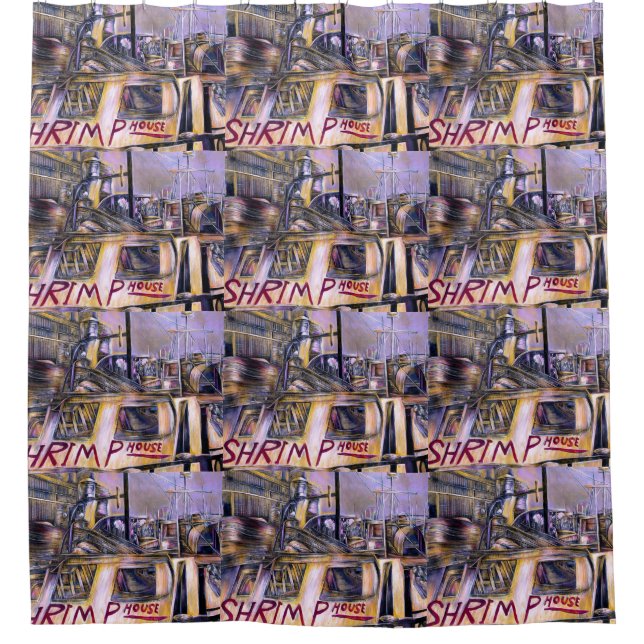 Water.born Mystery Meat, Israel Shower Curtain (Front)