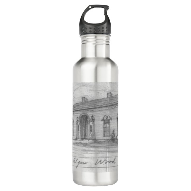 Water Bottle 1924 Original Architecture Sketch (Front)