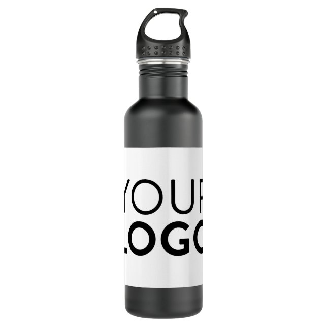 Water Bottle (24 oz) - Matte Black (Front)