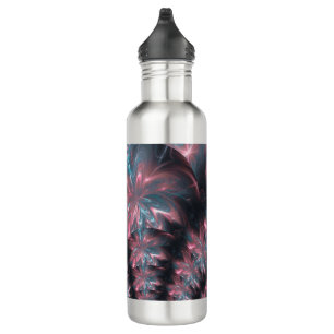 Water Bottle Abstract Flowers Arrangement
