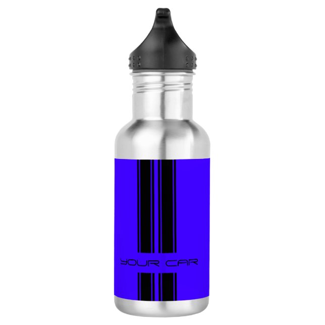 Water Bottle - Blue & Black Car (Right)