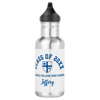 Water Bottle La Salle College High School Logo