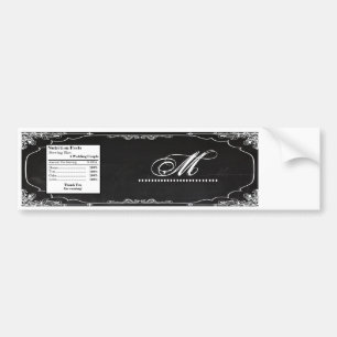 Water Bottle Label Modern Chalkboard Vintage Victo