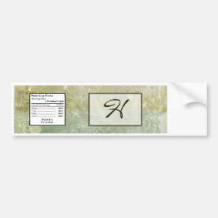 Water Bottle Label Modern Vintage Floral Antique