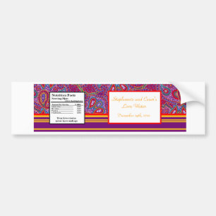 Water Bottle Label Purple Palace India