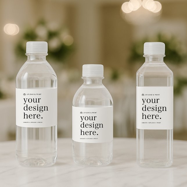 Water Bottle Label Your Design Upload (Creator Uploaded)