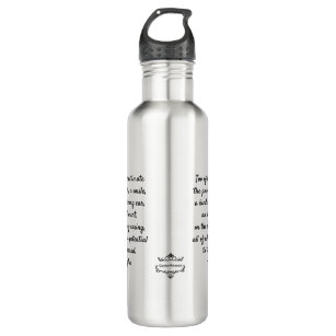 Water Bottle ~ Motivational Quote by Leo Buscaglia