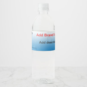 Water Bottle packaging Label