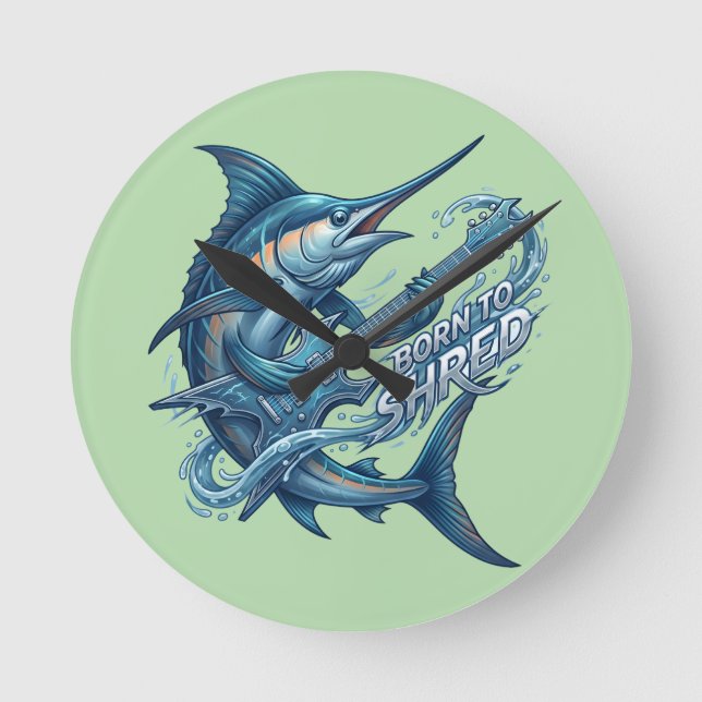Water Bottle Round Clock (Front)