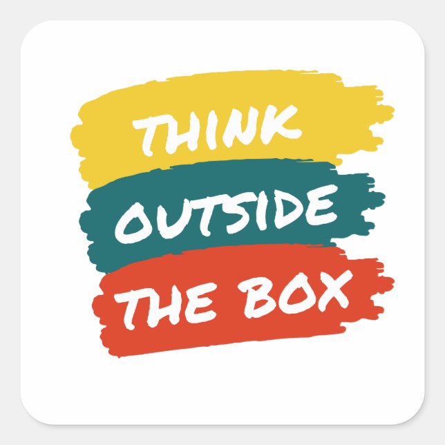 Water Bottle Square Sticker (Front)