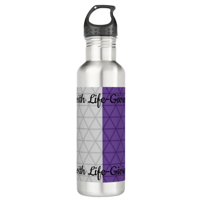 Water Bottle, Stainless Steel, 24 oz 710 Ml Water Bottle (Front)