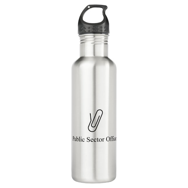 Water Bottle, Stainless Steel, 24 oz 710 Ml Water Bottle (Front)