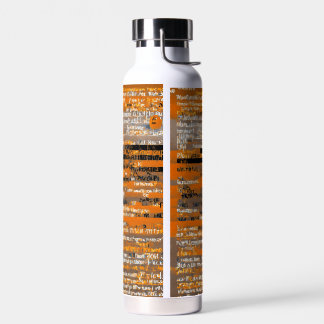 Water bottle stillness printed items 