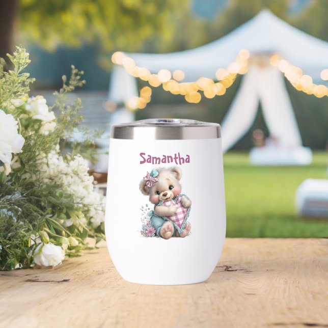 Water bottle Teddy Bear Baby Shower  (Wedding (Rotated))