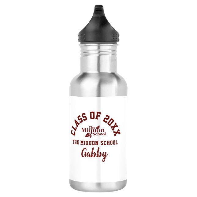 Water Bottle The Miquon School Logo Custom (Right)