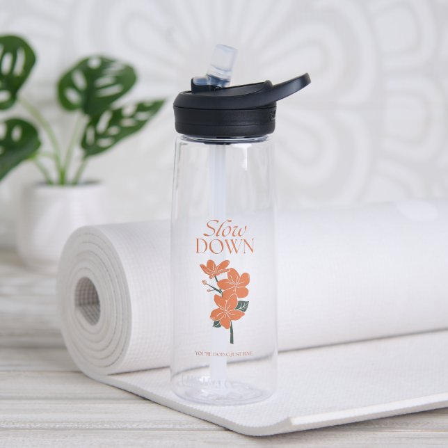 Water Bottle Transparent Premium Look (Yoga (Rotated))