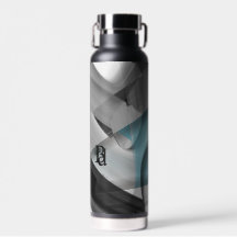 Water Bottle Trend Abstract Art Blue Ocean