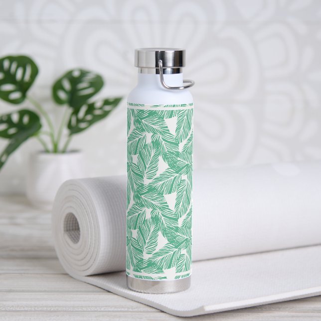 Water Bottle Tropical Palms (Yoga)
