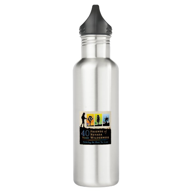 Water Bottle with Both 40th Anniversary Logos (Left)