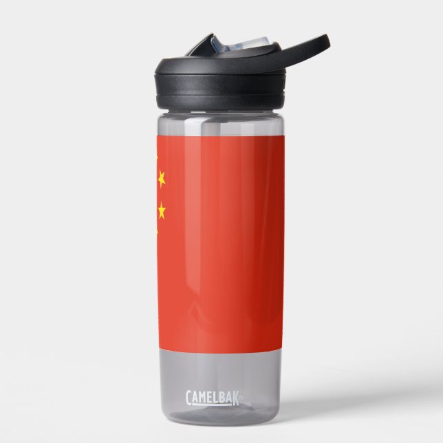 Water bottle with flag of China (Left)