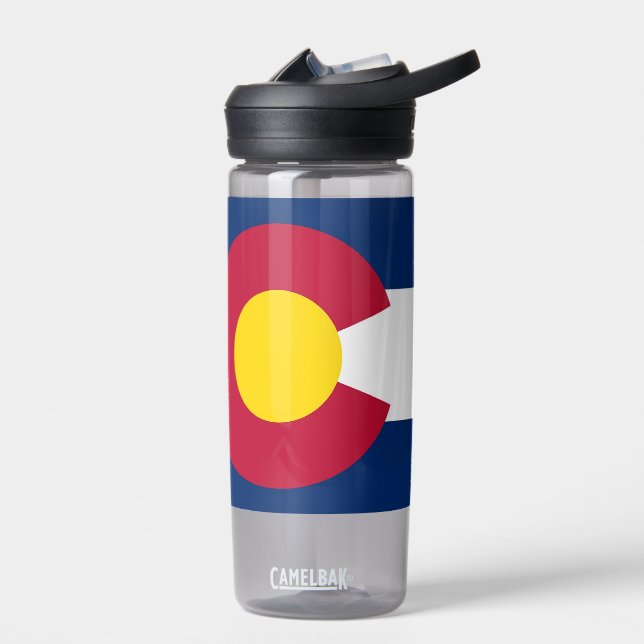 Water bottle with flag of Colorado State, U.S. (Left)