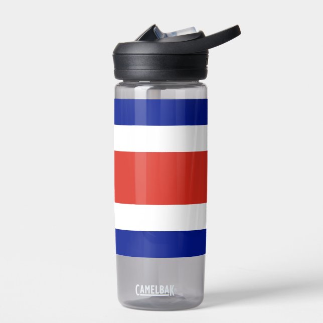 Water bottle with flag of Costa Rica (Left)