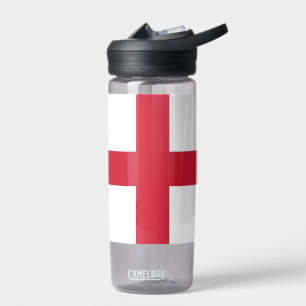 Water bottle with flag of England, United Kingdom