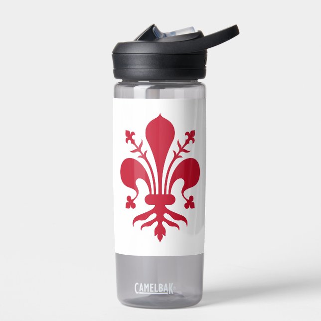 Water bottle with flag of Florence, Italy (Left)
