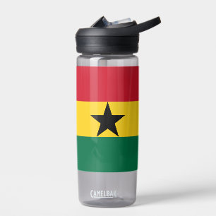 Water bottle with flag of Ghana