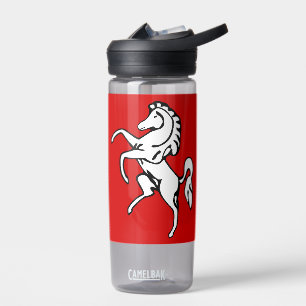 Water bottle with flag of Kent County, England