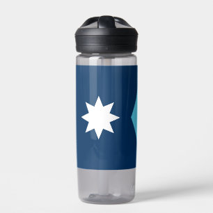 Water bottle with flag of Minnesota, USA