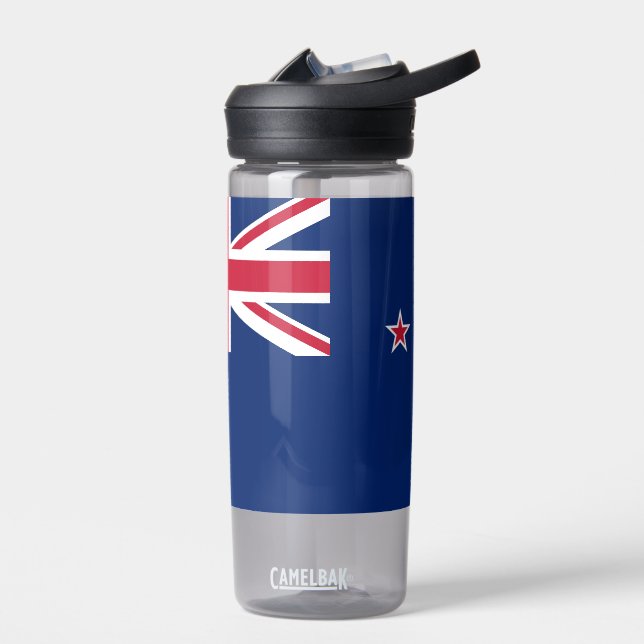 Water bottle with flag of New Zealand (Left)