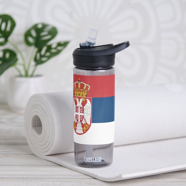 Water bottle with flag of Serbia (Yoga)