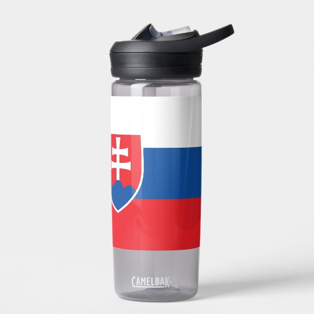 Water bottle with flag of Slovakia (Left)
